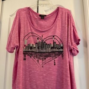 Women’s Style & Co. red blouse 1X